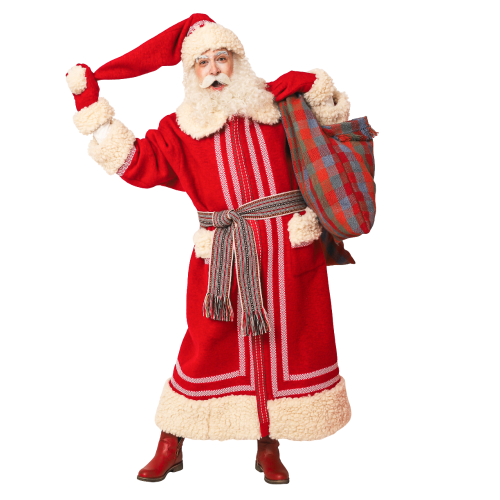 Moș Crăciun în vizită la copii